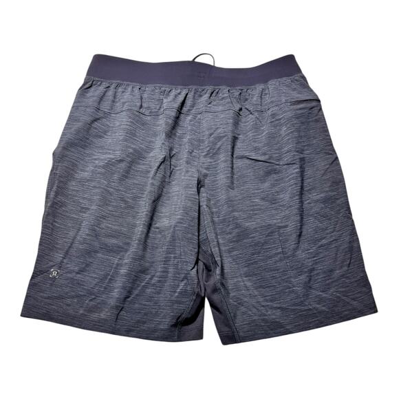 Lululemon T.H.E. Shorts in a heathered iron blue or navy men’s Large athletic - Picture 1 of 10
